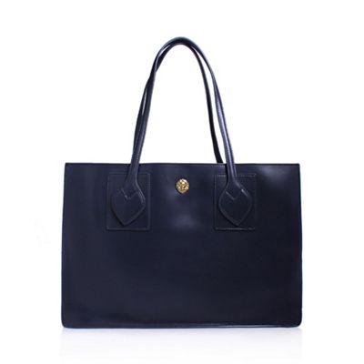 Blue 'Amelia' tote handbag with shoulder straps